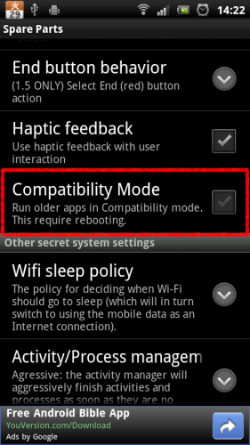 Compatibility Mode