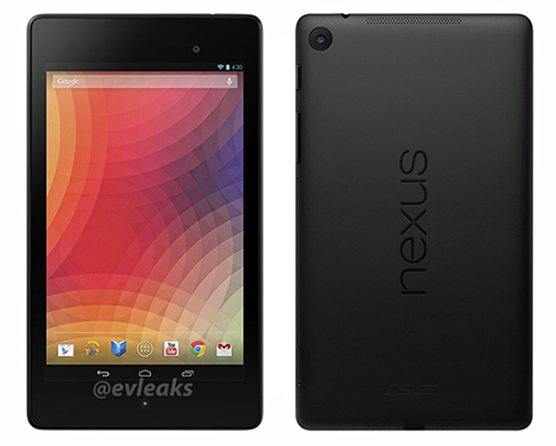 新型Nexus 7の画像